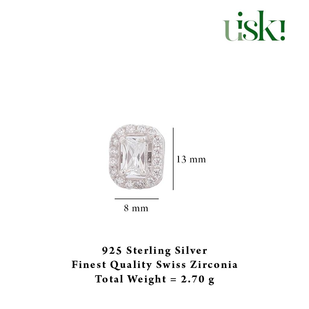 Iski Uski 925 Sterling Silver Majestic Drop Earrings