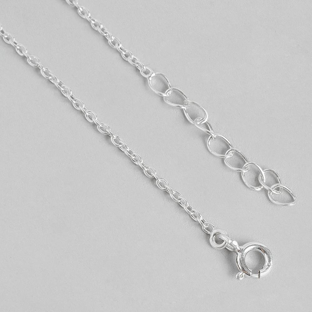 Silver 92.5 White Flower Necklace : Silver 92.5 White Flower Necklace : Silver 92.5 White Flower Necklace : Silver 92.5 