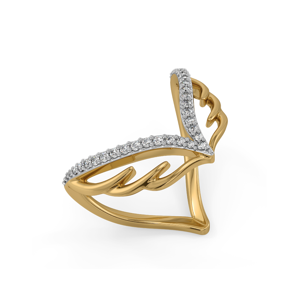 Angel'S Embrace - Lab Diamond Vanki Ring : LLRG0147
