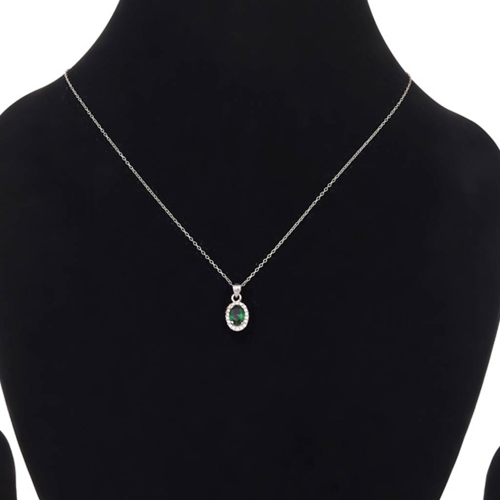 Iski Uski 925 Sterling Silver Jessa Emerald Pendant