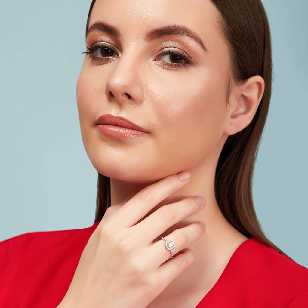 Date Night Staple Solitaire 925 Silver Ring (Adjustable) : RNG-40046