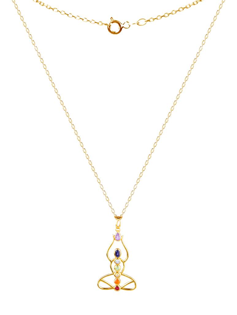 925 Sterling Silver Gold Plated Pendant With Chain For Women | Handmade Jewelry | Elegant Daily Wear Gift : FU-087G-C