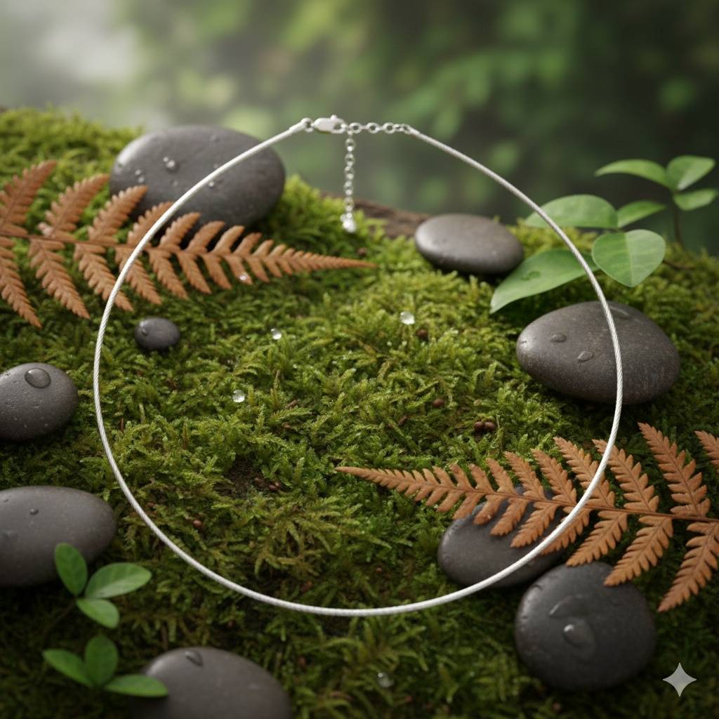 925 Pure Silver Delicate Neck Chain : CH1012