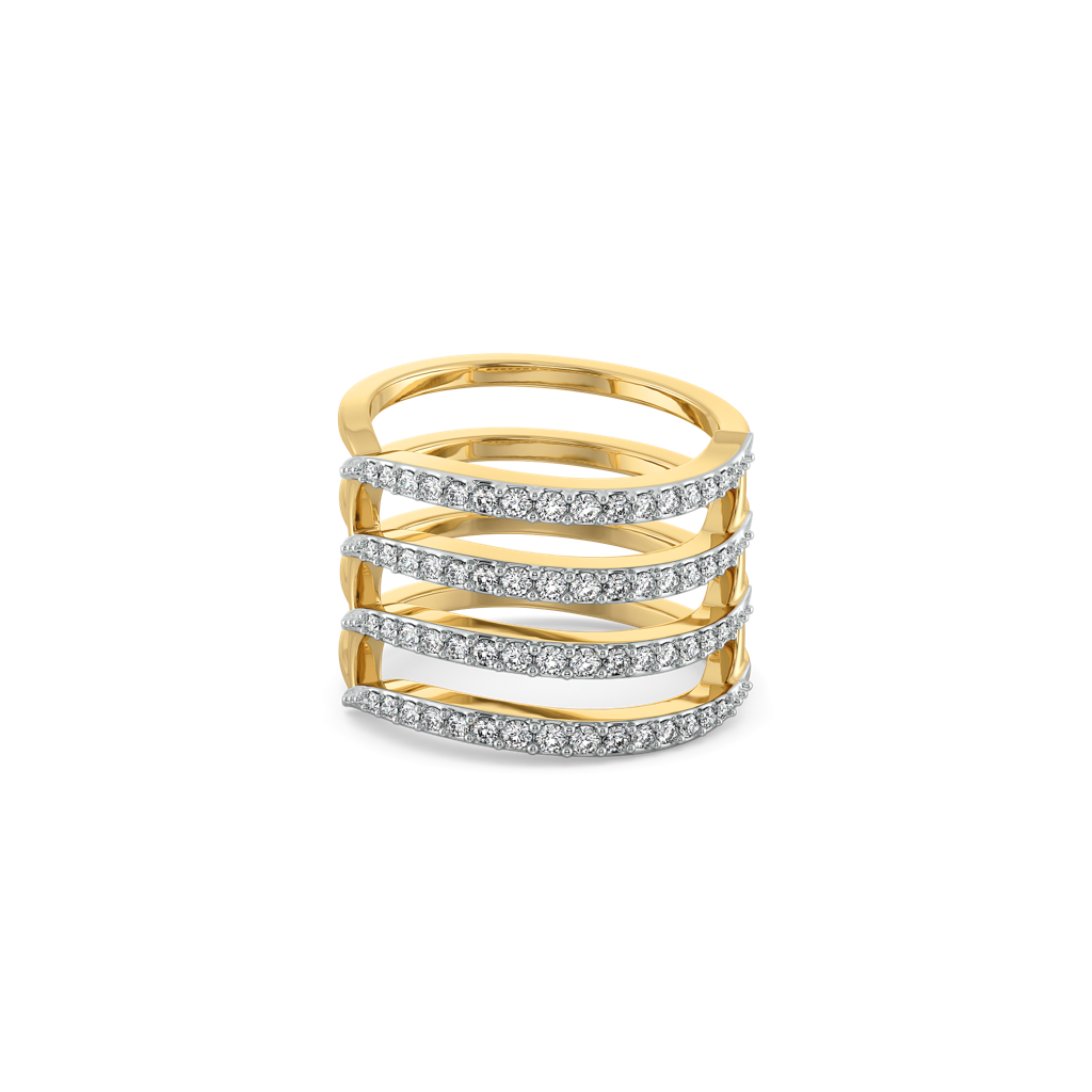 Quatre Row - Lab Diamond Cocktail Ring : LLRG0149