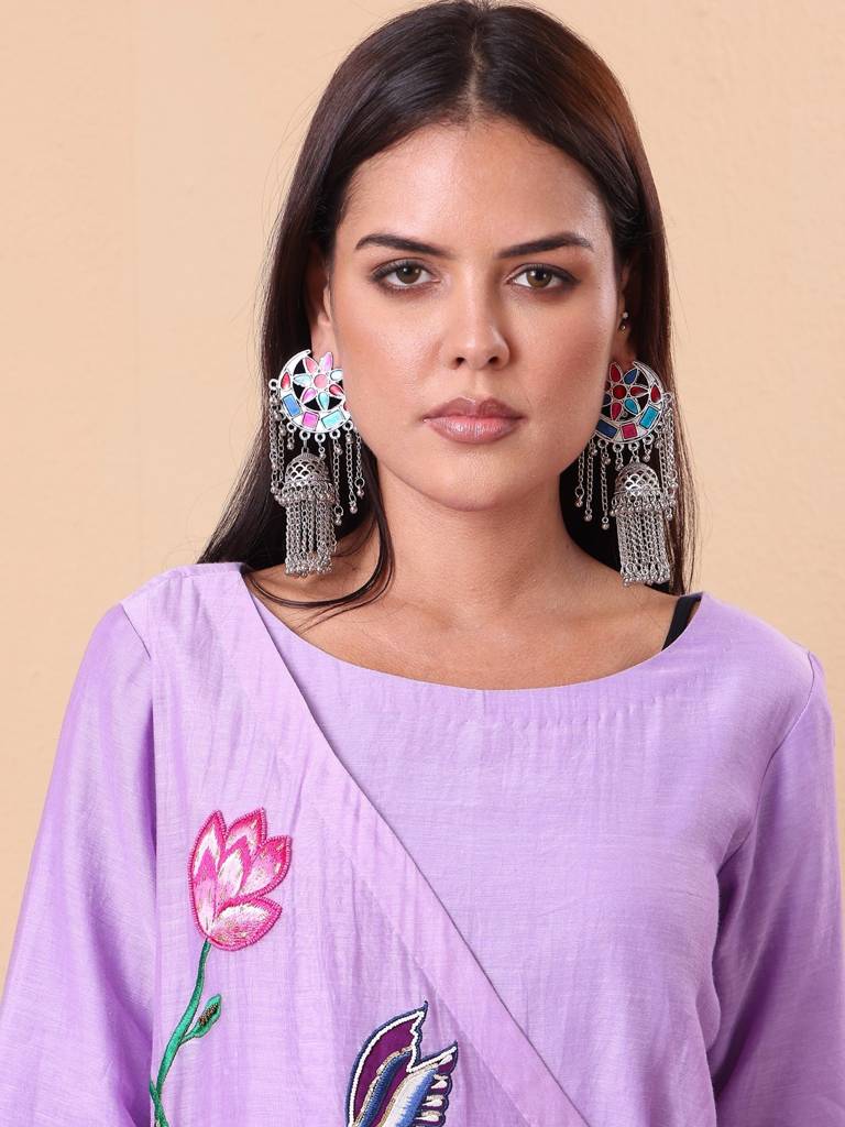 Alankar Oxidized Jhumka : DRJ11781H