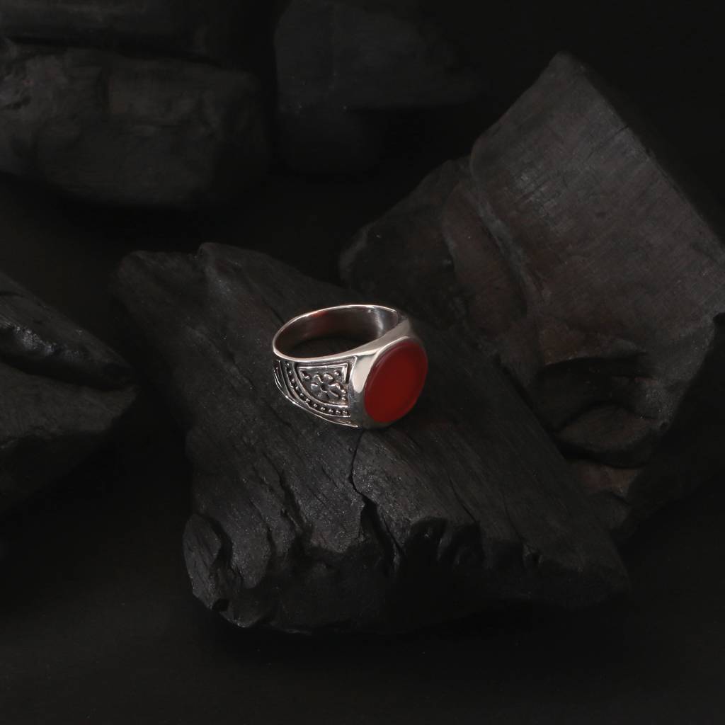 925 Sterling Silver Carnelian Ring For Women | Handmade Timeless Jewelry | Unique Healing Crystal Design | One Piece : FU-0306