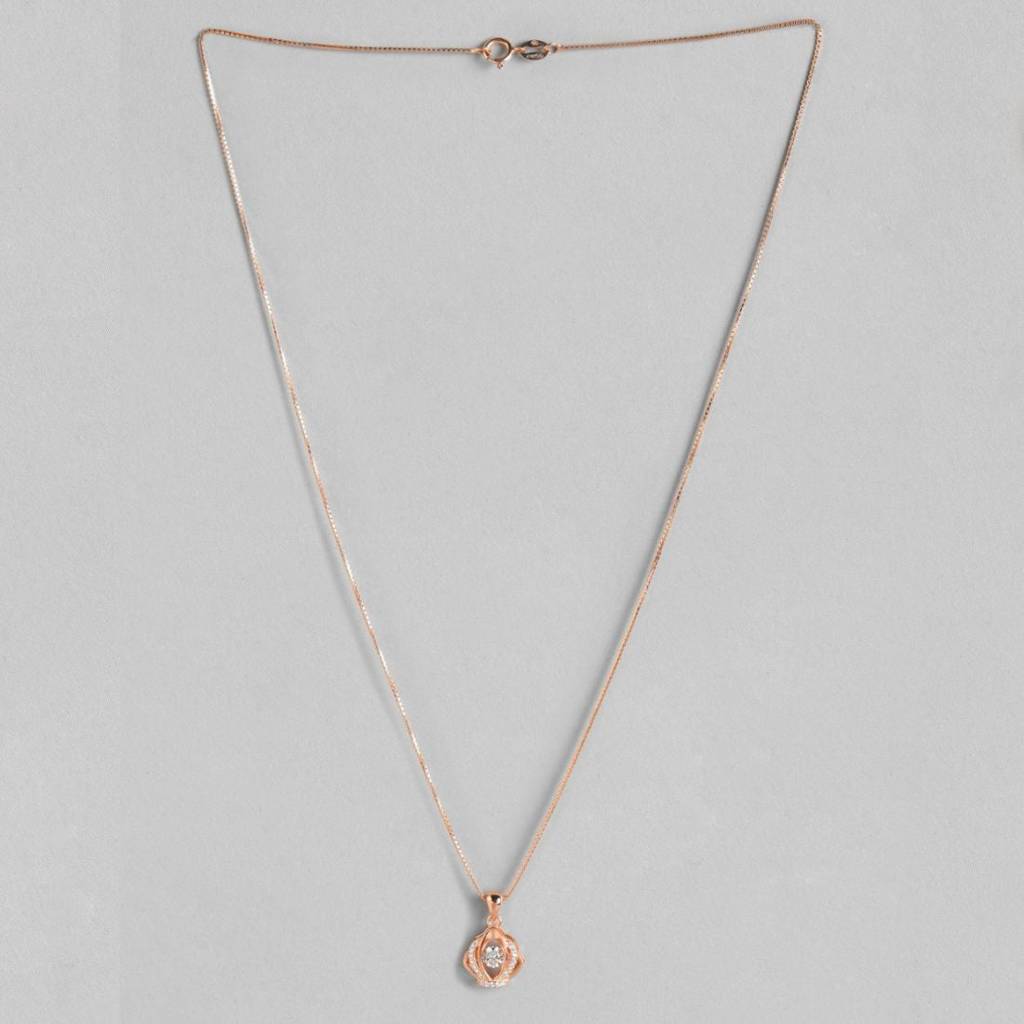 My Crown Rose Gold 925 Silver Necklace Chain : PEN-30010-C