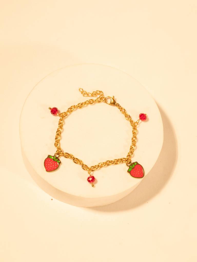 Strawberry Charms Bracelet : ATCB549SCB