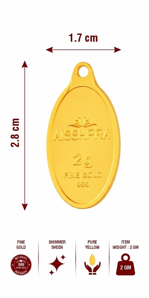 24 Kt 1 Gram Gold Coin Pendant Lakshmi Ji Ganesh Ji - 999 Purity : AGJ-Gld-Coin-999-LAXGAN-02