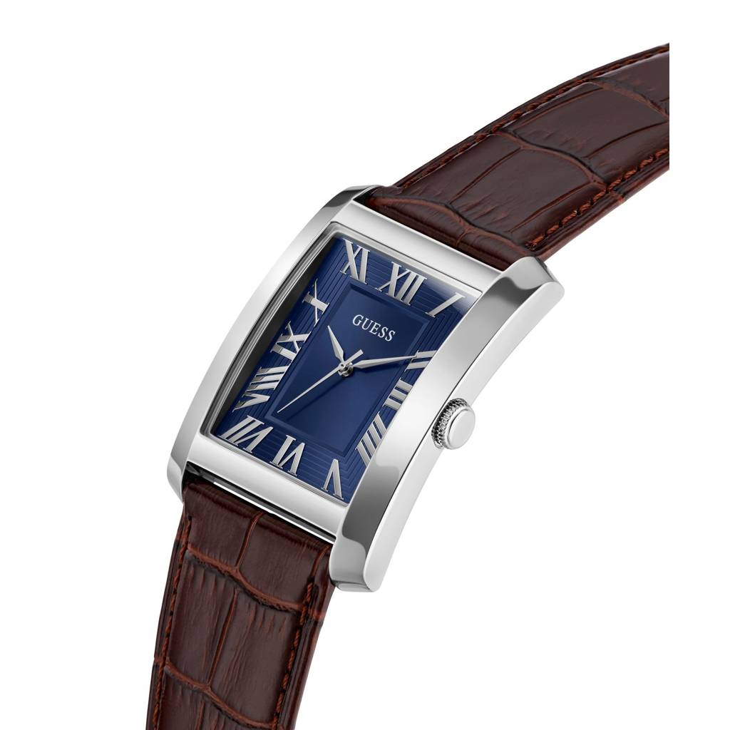 Guess Rectangle 34Mm Blue Dial Analog Men Watch - Gw1003G2 · Eternz