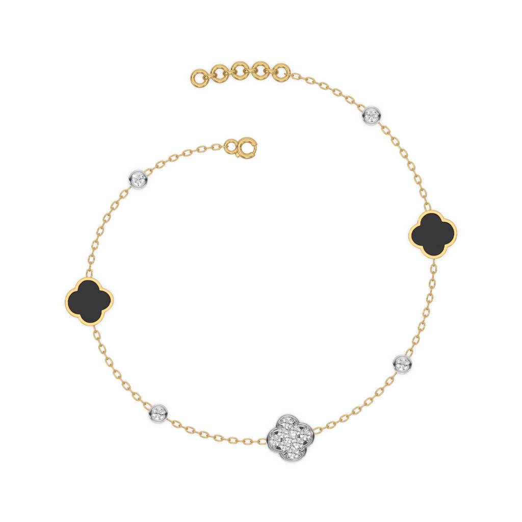 0.2Ct Lab Grown Diamond Bracelet In 18Kt Gold Vermeil : LLBR0111