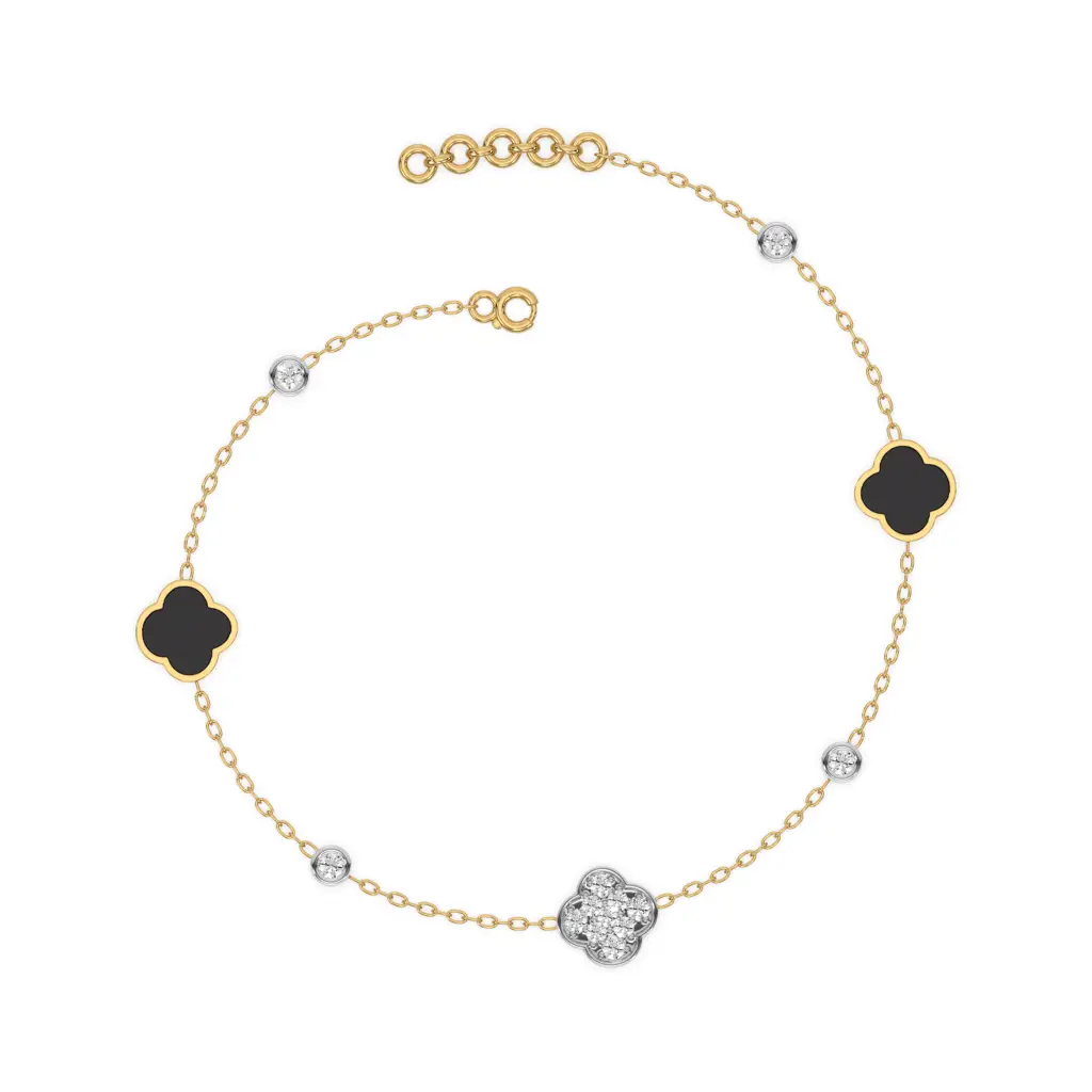 0.2Ct Lab Grown Diamond Bracelet In 18Kt Gold Vermeil : LLBR0111