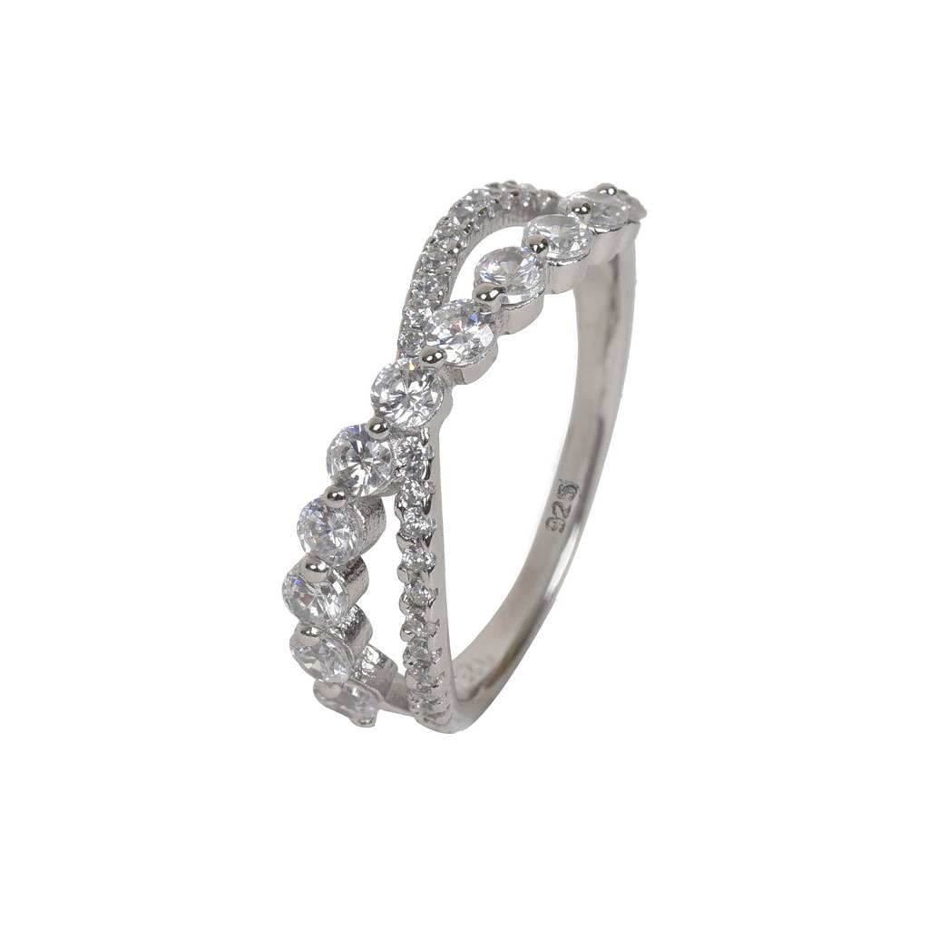 Infinity 92.5 Sterling Silver Ring : SR001-6