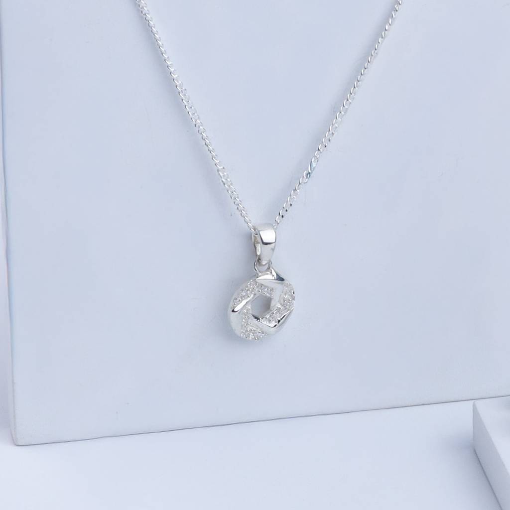 Spiral Set With Chain | Cz | 92.5 Silver : Silver_Spiral_Zircon_Set_with_Chain_July25