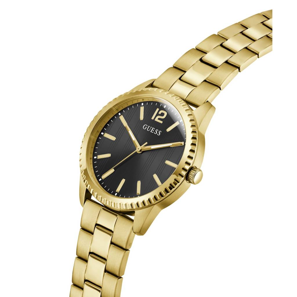 Guess Round 40Mm Black Dial Analog Men Watch - Gw1062G2 : GW1062G2