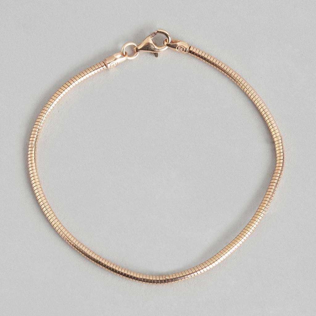 Sleek And Slender Rose Gold Bracelet : BR-80043