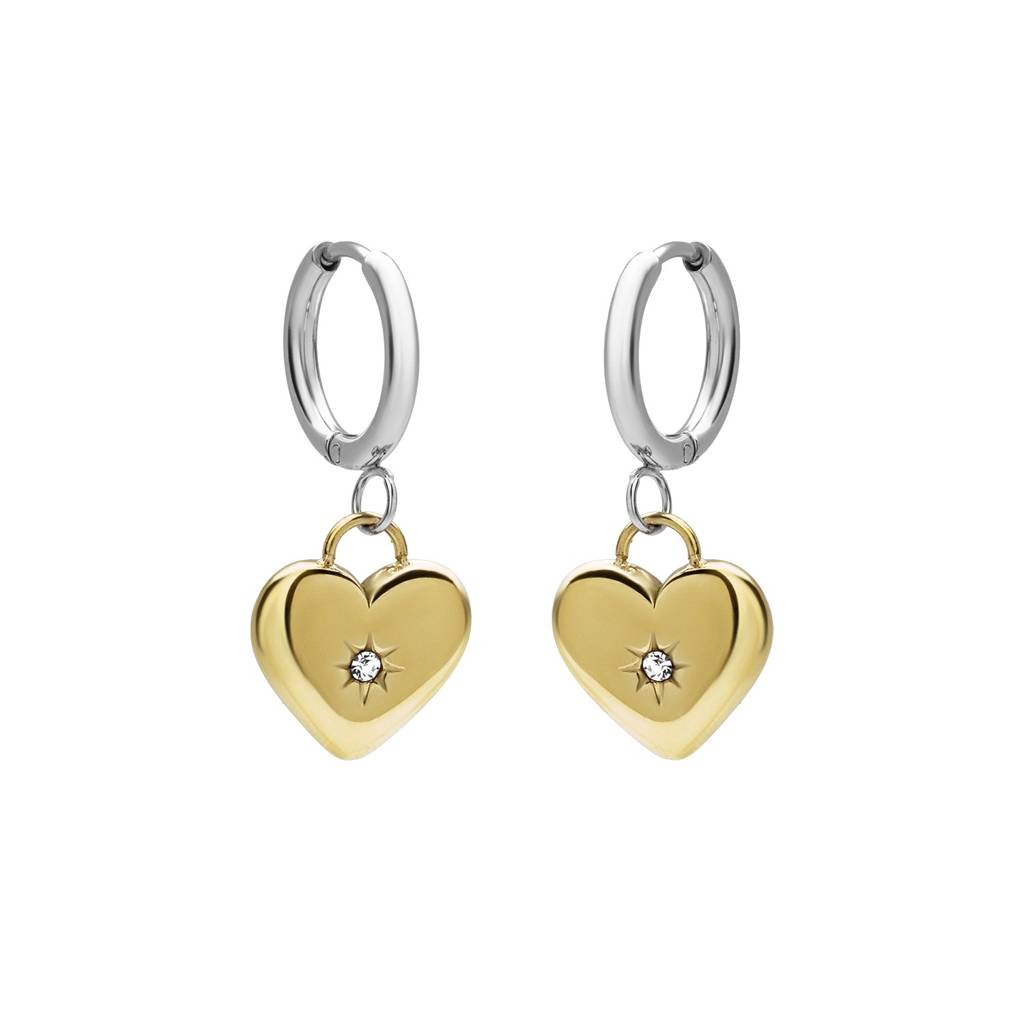 Cute Heart Drop Earrings For Women - Waterproof & Anti-Tarnish : ER0663