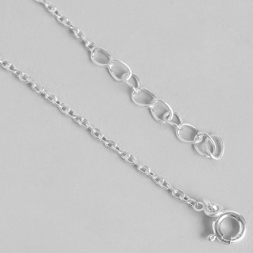 Dazzle In Simplicity With Our Minimal Silver Butterfly Necklace, Accentuated By A Captivating Aaa Grade Green And White 