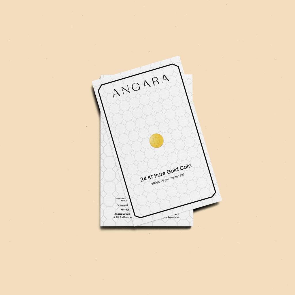 24Kt 5 Gm Lakshmi Gold Coin : SC0003-YG-C