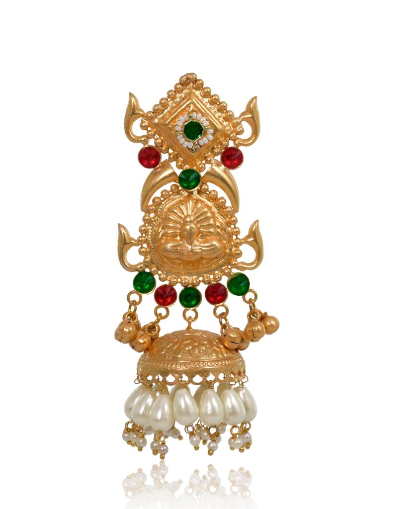Grand Bridal Kundan Statement Jhumkas : NA_HM_ER_71_2