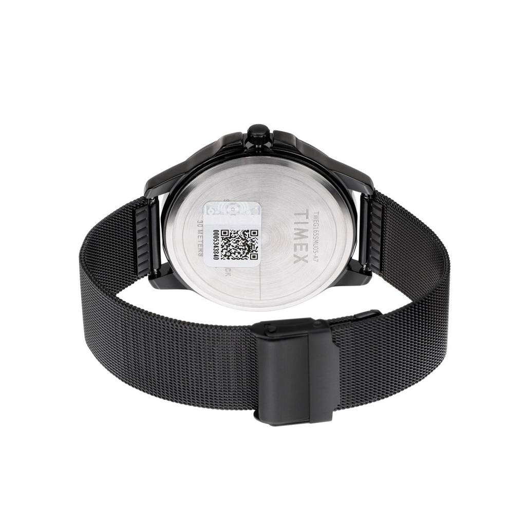 Timex Round 45Mm Black Dial Analog Men Watch - Tweg165Smu13 : TWEG165SMU13