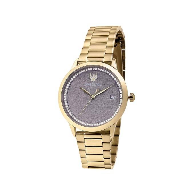 Swiss Eagle Women'S Analog Swiss Made Movement Watch With Stainless Steel Make - Se-9166 : SE-9166-33