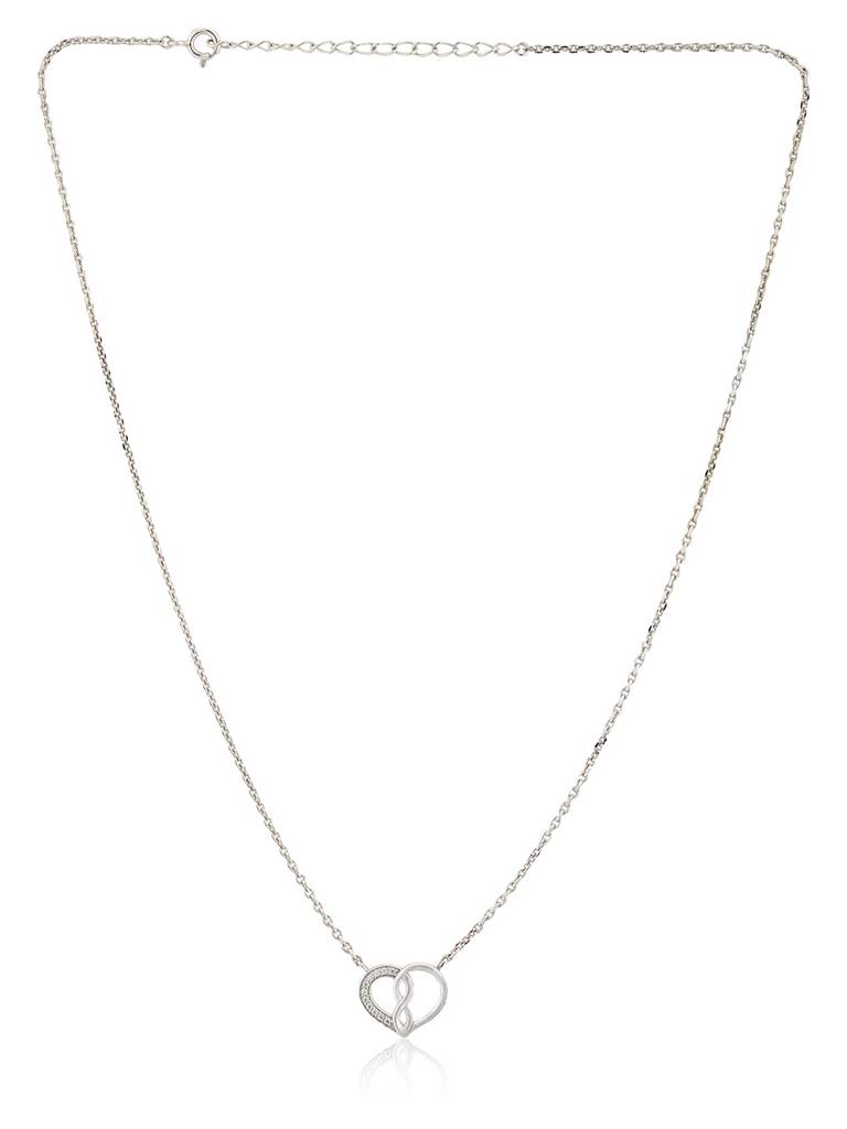 Valentine’S Day Entwined In Love Sterling Silver Necklace : 8905124575002