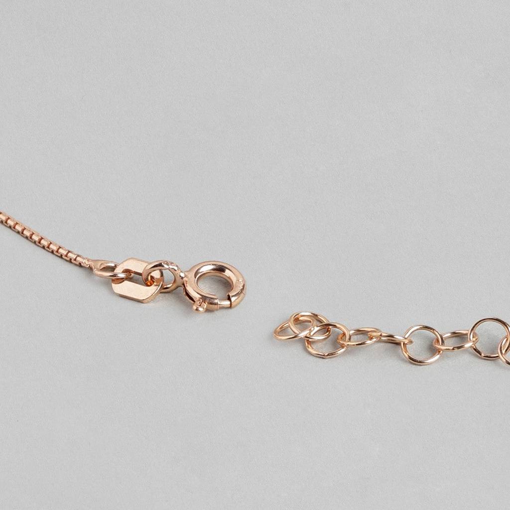 Celestial Harmony - Nakshatra Rose Gold Plated 925 Sterling Silver Necklace : PEN-30016-C