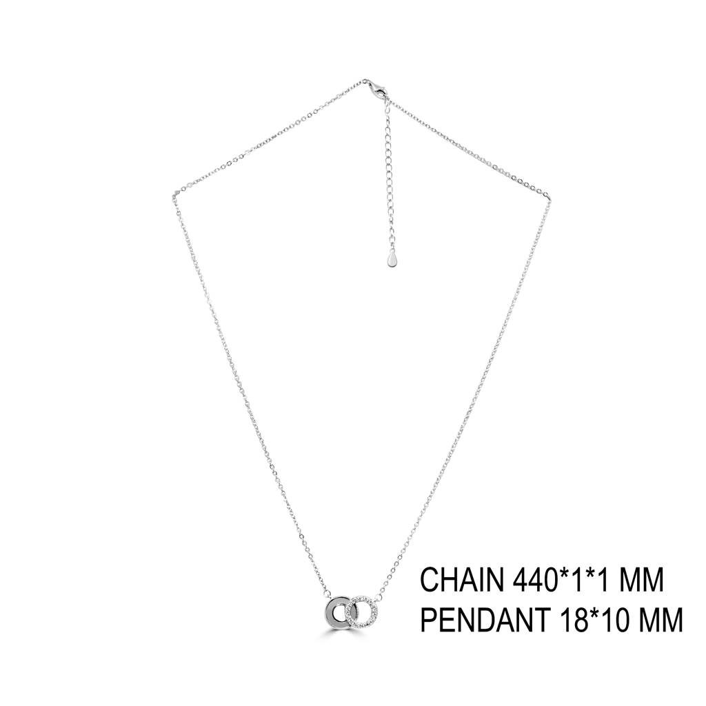 925 Pure Silver Elegant Chain Pendant : CP1027