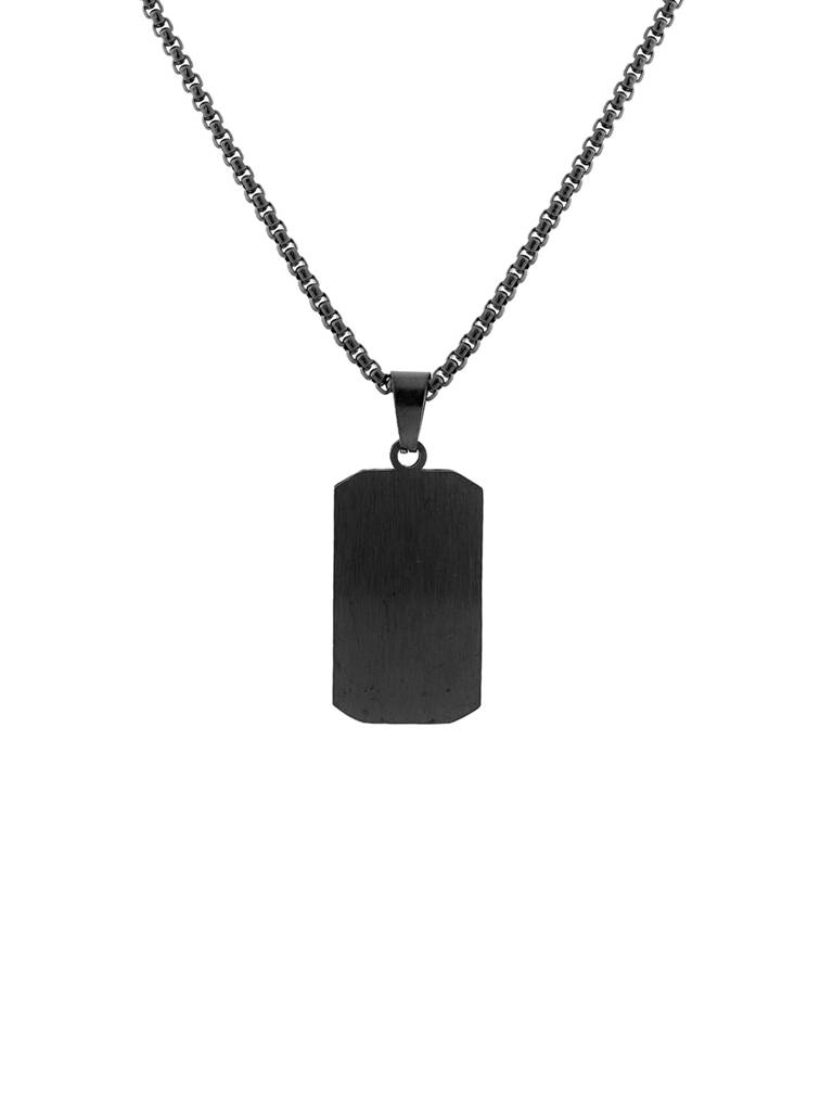 Eclipse Midnight Bar Pendant Necklace For Men : 8905124576177