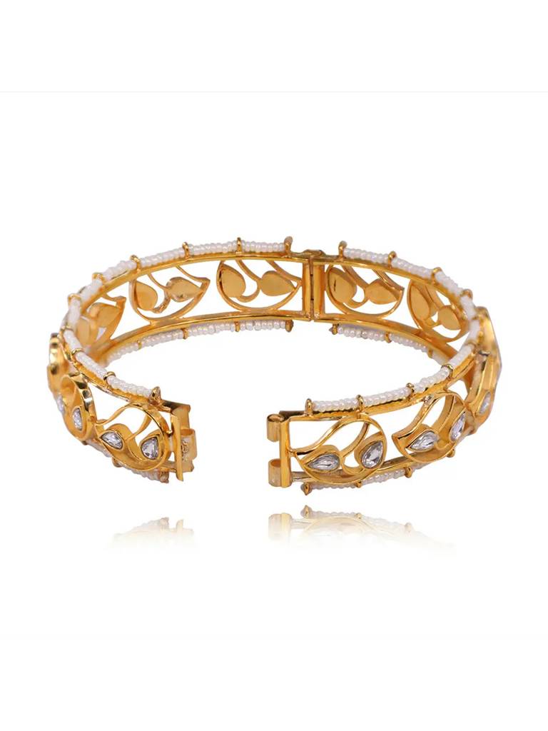 Silver 92.5 Aam Ras Bangle : U080SG028LB0706