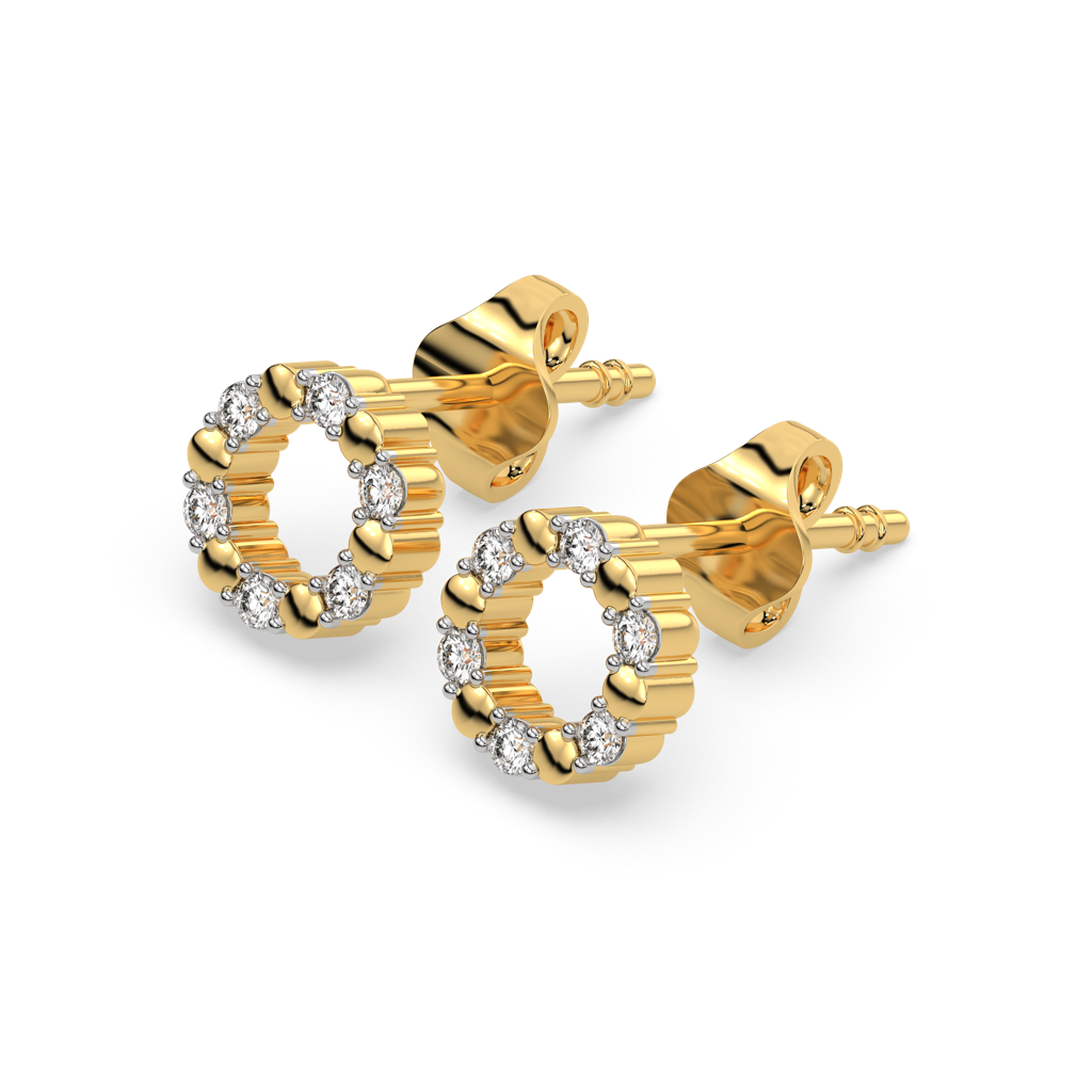 Eternal Orbit - Lab Diamond Stud Earrings : LLER0091