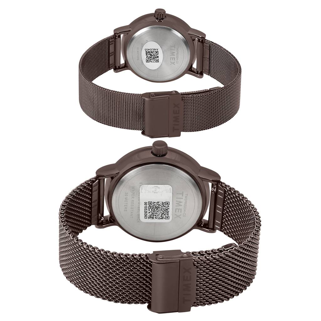 Timex Round 43Mm Dial Analog Pair Watch - Tw0Pre004 : TW0PRE004