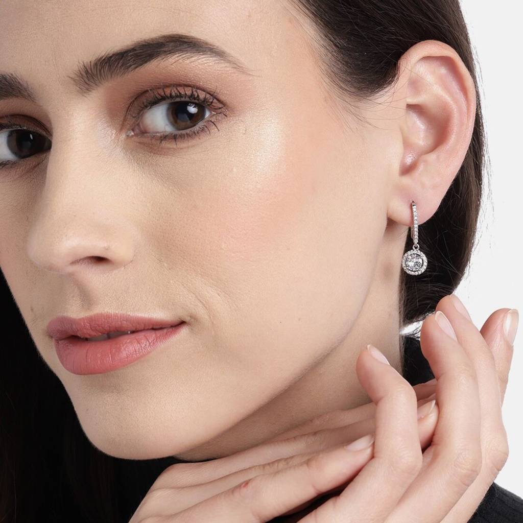 Sleek And Steller Silver Fish Hook 925 Silver Earrings : EAR-20067