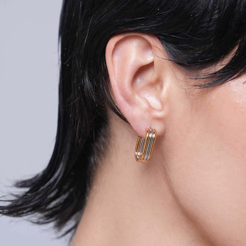 Three Layer Hoop Earring : CAO0043JND