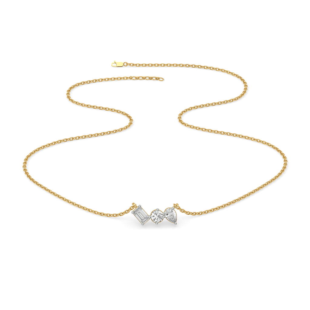 Toi-Et-Moi - Lab Diamond Necklace : LLNK0100