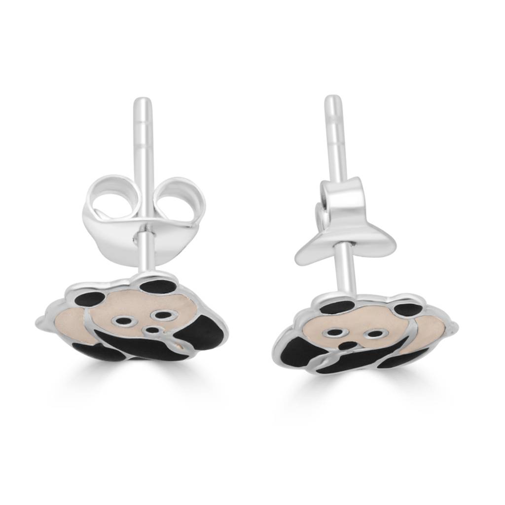 Sculpted Sterling Silver Animal Stud Earrings For A Chic And Playful Addition To Any Outfit : TWP1253