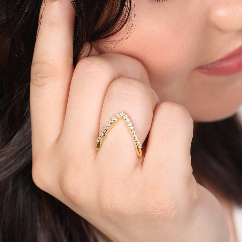 Royal Crown Gold Plated 925 Sterling Silver Women'S Vanki Ring : RNG-40323-G