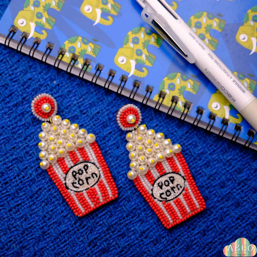 Pop Corn Handmade Bead Earring : ER048