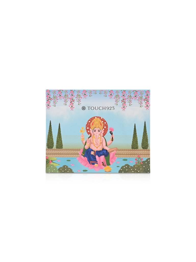 Ganesh Ji 999 Silver Coin Box : WCB103