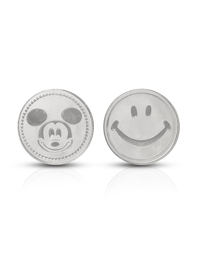 Mickey Mouse Smiley 20 Gram 999 Round Silver Coin : SJSC5026