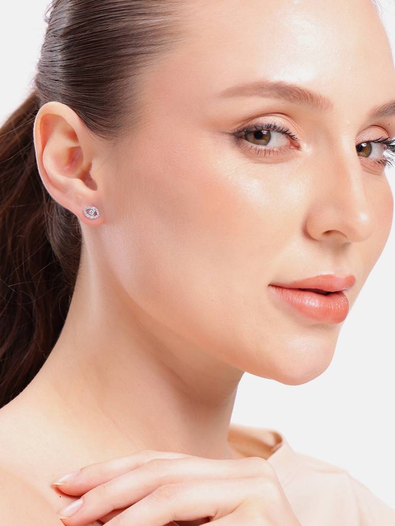 Silver Guardian Eye Stud Earrings : WER00049