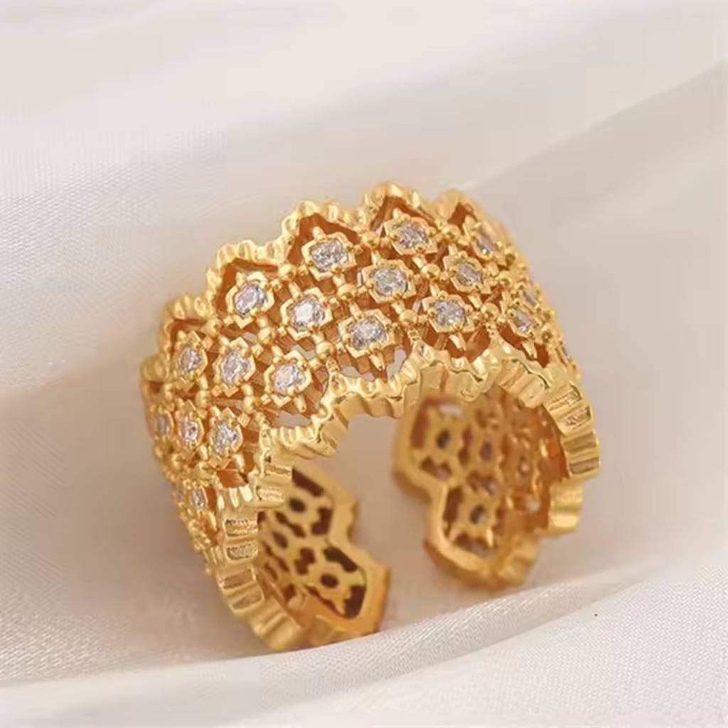 Amoré Lattice Adjustable Ring : C-736