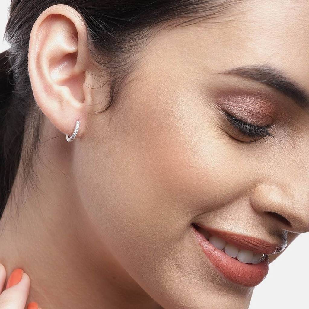 The Whimsical Hoop 925 Silver Earrings : EAR-20094