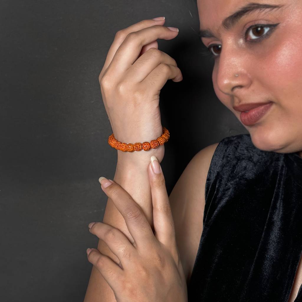 Natural Rudraksha Bracelet : IS-BR-ST-1136