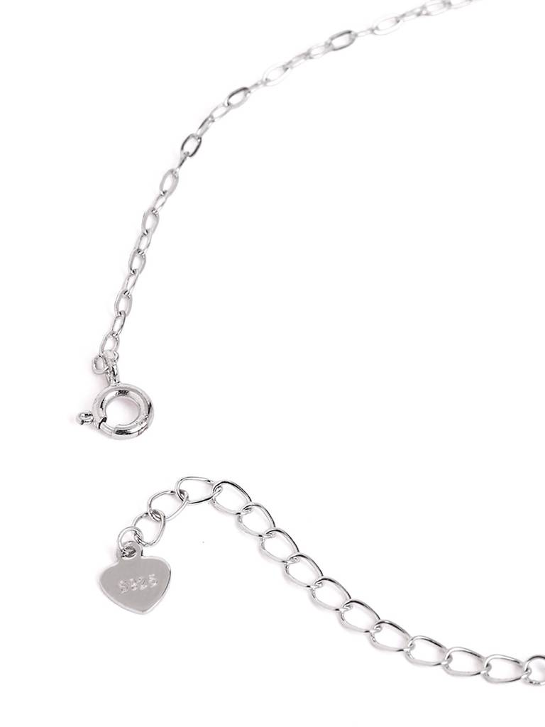 Silver Glow Pony Link Adjustable Anklet : WAN00034