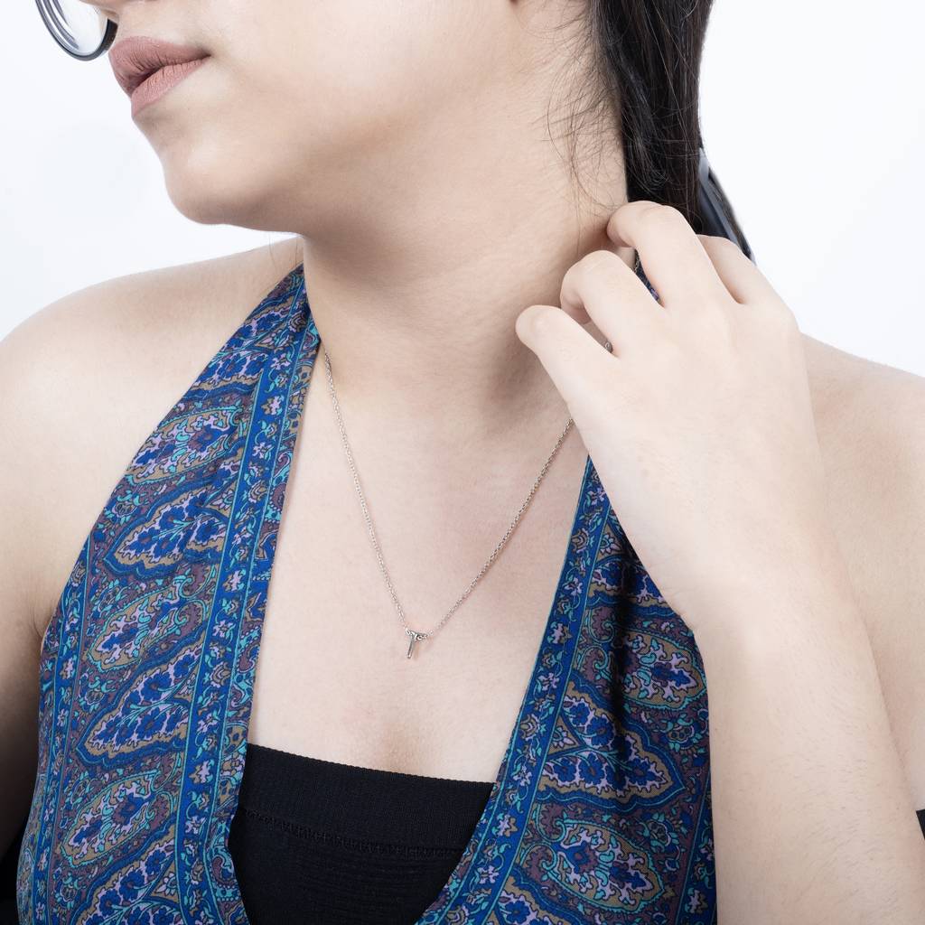 Timeless T Initial Necklace : JIN199