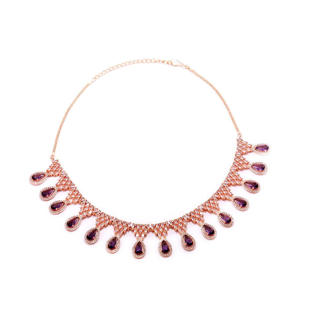 Glowing Droplet Necklace Set : NR023