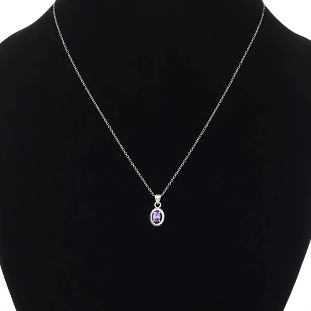 Iski Uski 925 Sterling Silver Maitri Amethyst Pendant