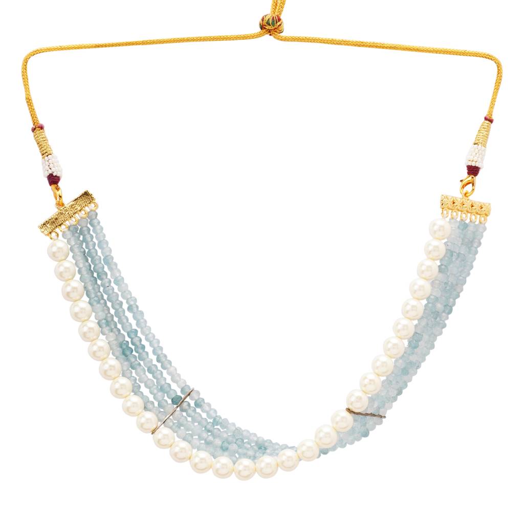Fusion Choker- Pastel Blue : NE30014